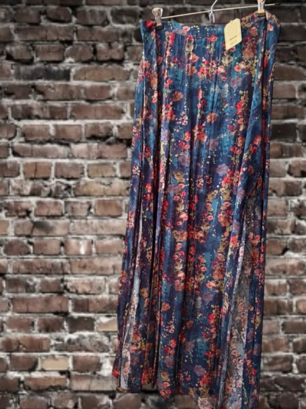 NATURAL LIFE Watercolor Floral Maxi Skirt - NWT